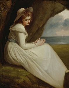 Emma Hart. Later Lady Hamilton. As ‘absence’ by George Romney [1734–1802]